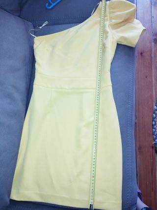 Vestido corto fiesta amarillo