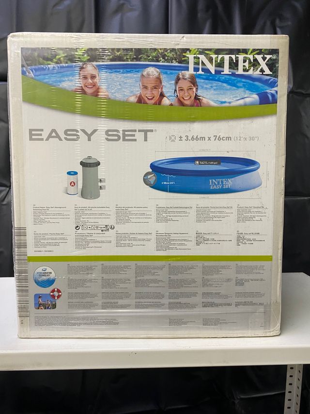 Piscina redonda con depuradora 3,7M INTEX