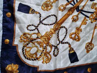 Foulard vintage "Nicole de Beauvoir"