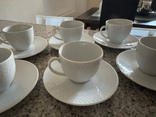Conjunto Café + 6 Tacitas porcelana FAIART