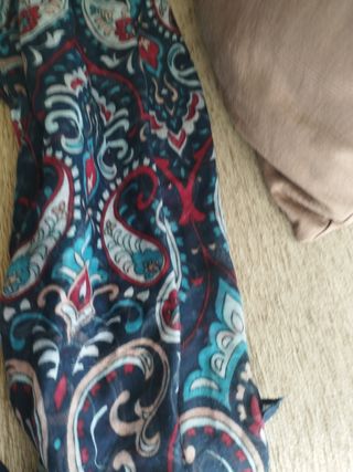 Dos fulares en combinación azules