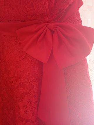 Vestido Rojo cola Talla 44