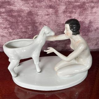 Figura Porcelana Alemana Art Deco
