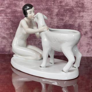 Figura Porcelana Alemana Art Deco