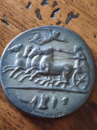 Moneta vintage argento 925