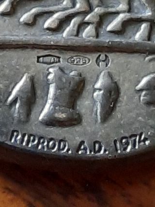 Moneta vintage argento 925