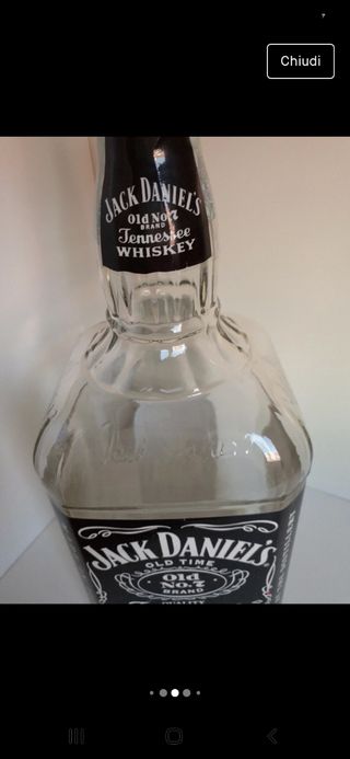 Bottiglia vetro vuota 1,5l Jack Daniel's.