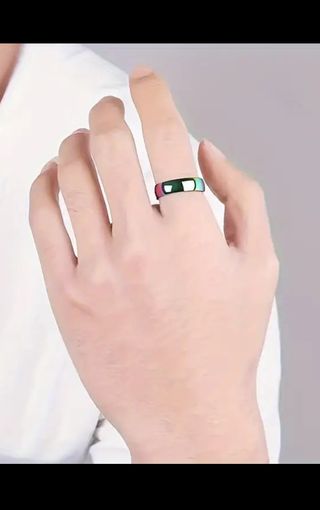 Conjunto anillos de Alianzas de Titanio Arcoiris