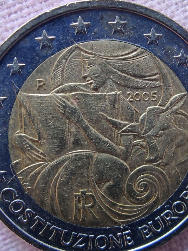 Le 2 Euro "Costituzione Europea"del 2005