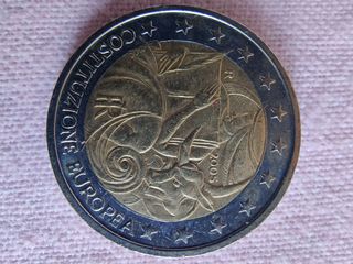 Le 2 Euro "Costituzione Europea"del 2005