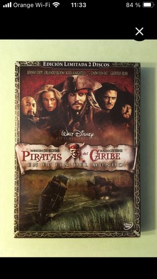 Dvd Piratas del Caribe 3