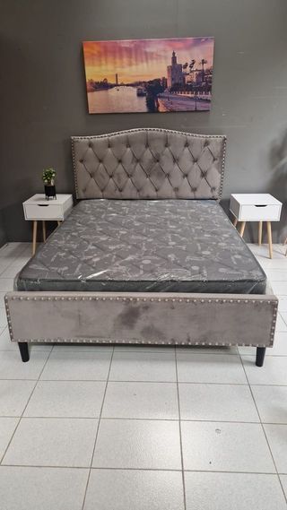 Cama J Capitone *INCLUYE SOMIER+CABECERO*