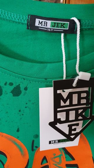 CAMISETA VERDE T/16"NUEVA"