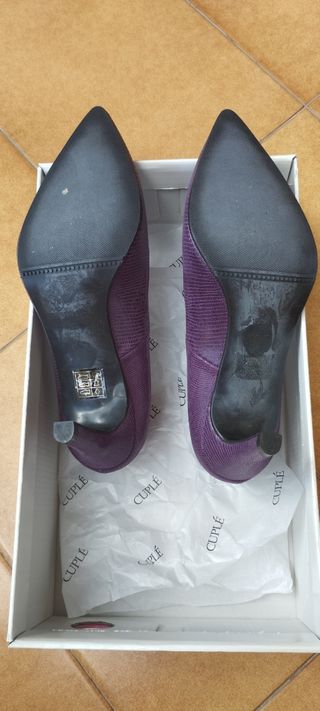 Zapatos morados fiesta