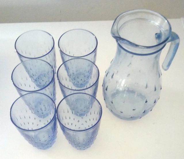 Set di 6 bicchieri con caraffa