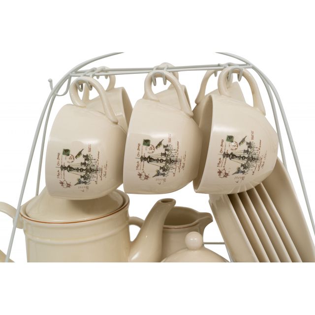 Set Colazione Porcellana Decorata 'Lampadario' - 1