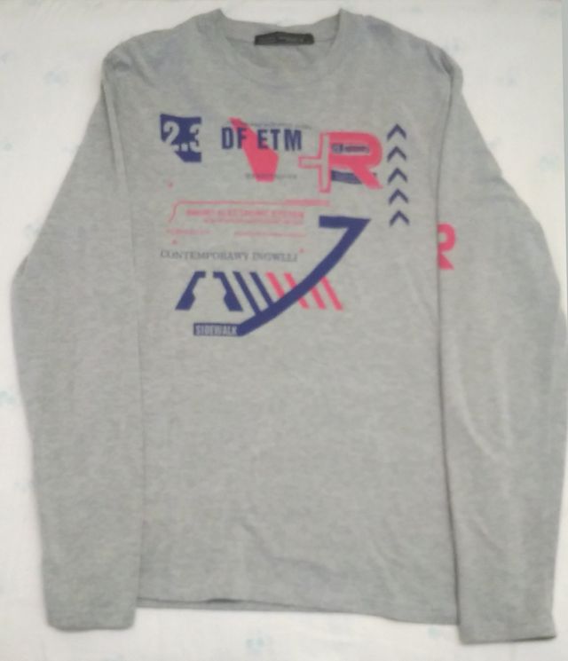 Maglia manica lunga 95% cotone uomo ragazzo