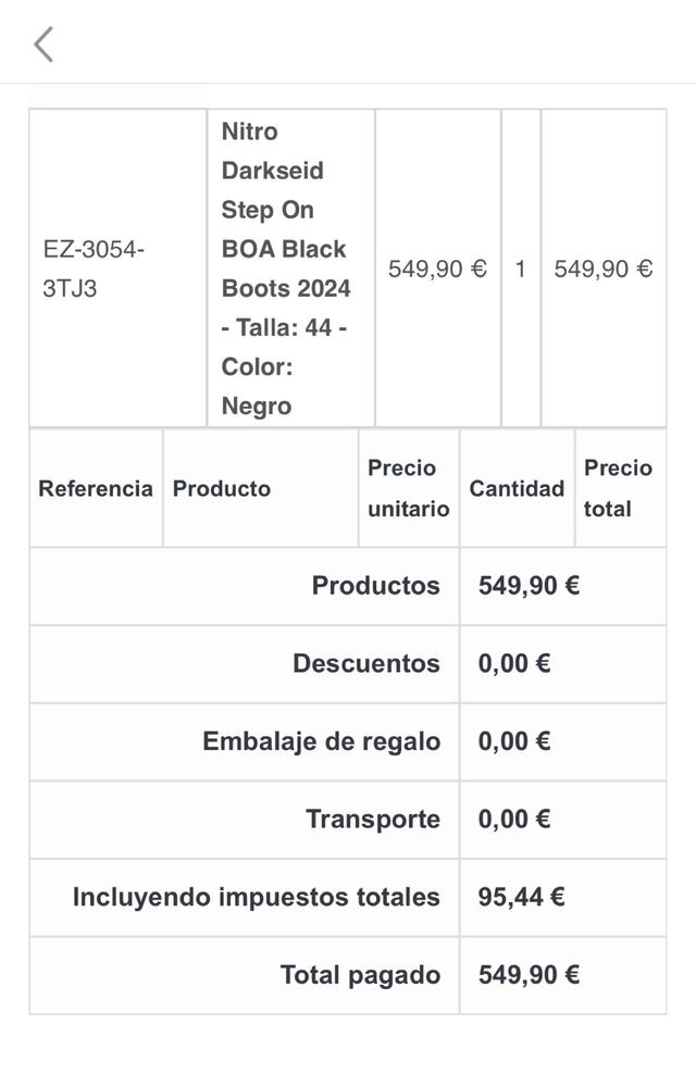 Botas nitro darkside step on