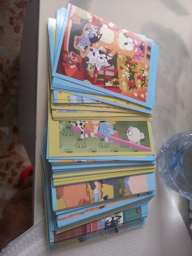 Cromos de Bluey, album, abúm, figuritas