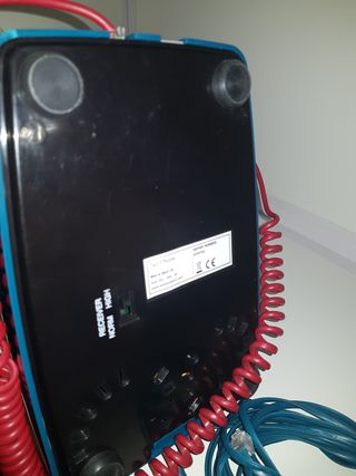 Teléfono vintage azul Funciona