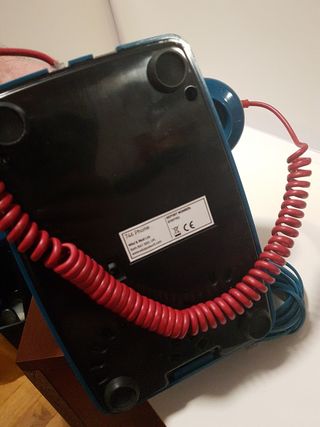 Teléfono vintage azul Funciona