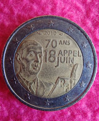 Le 2 Euro commemorative 2010 Francia