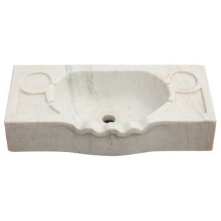 Lavabo Artigianale in Marmo Bianco - Eleganza e St