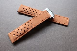 Correa 20mm piel Marrón Racing estilo TAG HEUER