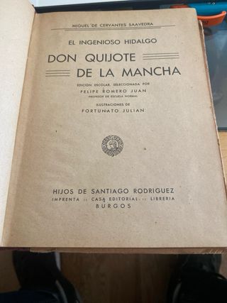 libro Don Quijote de la mancha