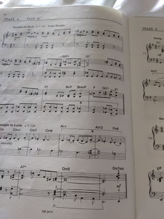 Libro  Jazz Piano Aural Test Grade 4-5