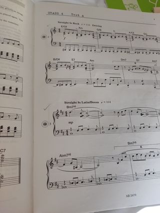 Libro  Jazz Piano Aural Test Grade 4-5