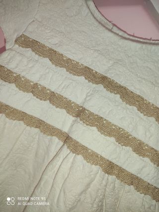 Vestido niña Zara con braguita talla 12/18 meses