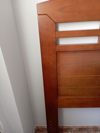Cabecero cama 90 de madera maciza cerezo 
