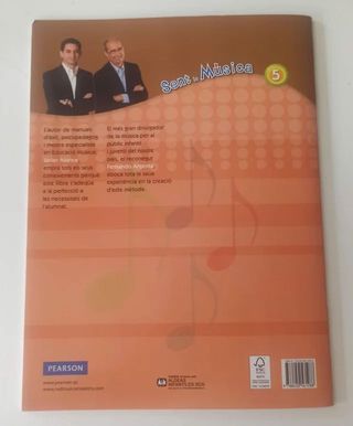 Libro de activitades Sent la música 5 valenciano