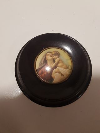 Cuadro pequeño de baquelita vintage