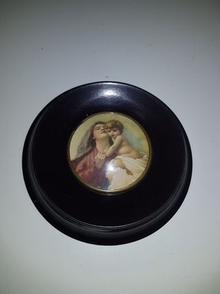 Cuadro pequeño de baquelita vintage