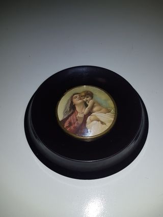 Cuadro pequeño de baquelita vintage