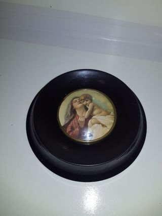 Cuadro pequeño de baquelita vintage