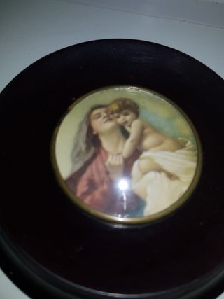 Cuadro pequeño de baquelita vintage