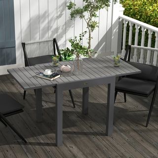 Tavolo da giardino allungabile per 4-6 persone con