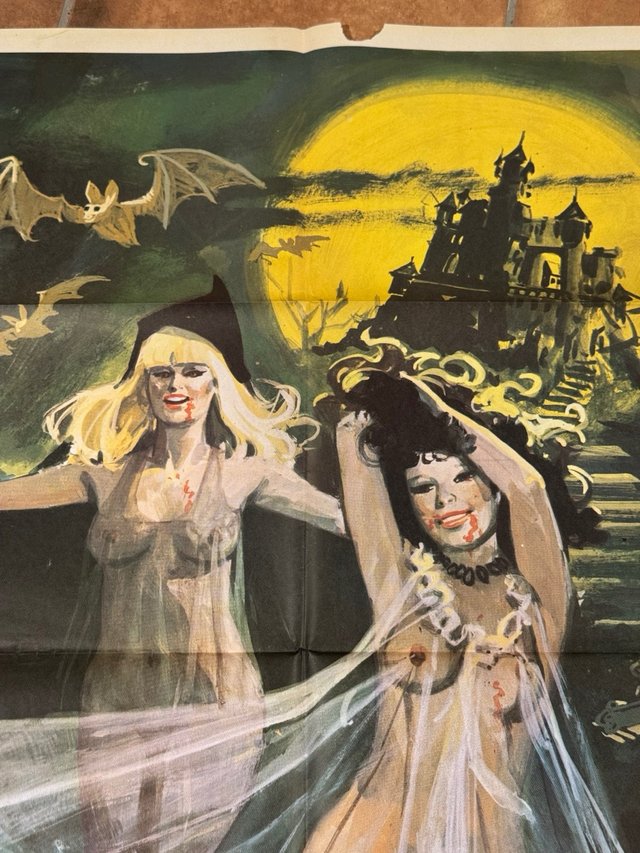 LAS HIJAS DE DRACULA POSTER ORIGINAL ESTRENO