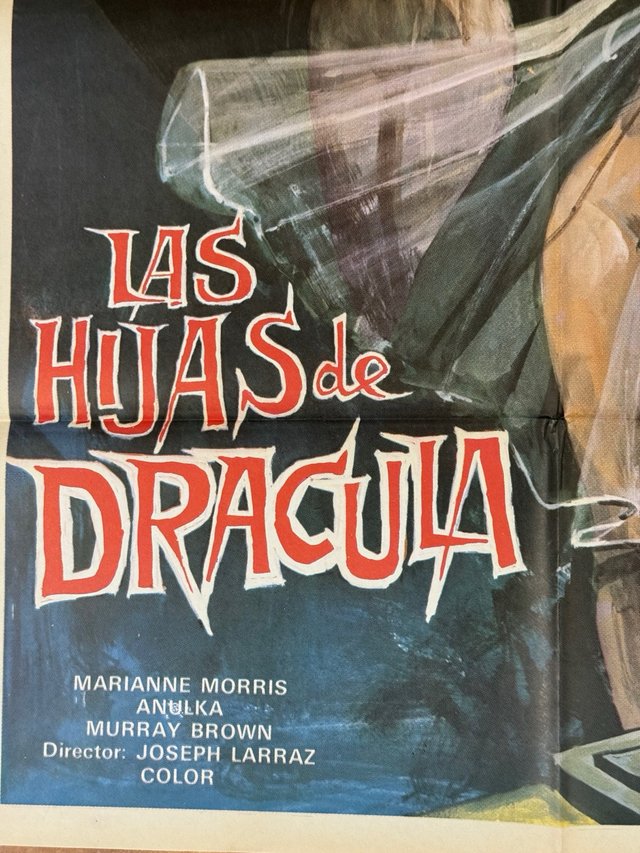 LAS HIJAS DE DRACULA POSTER ORIGINAL ESTRENO