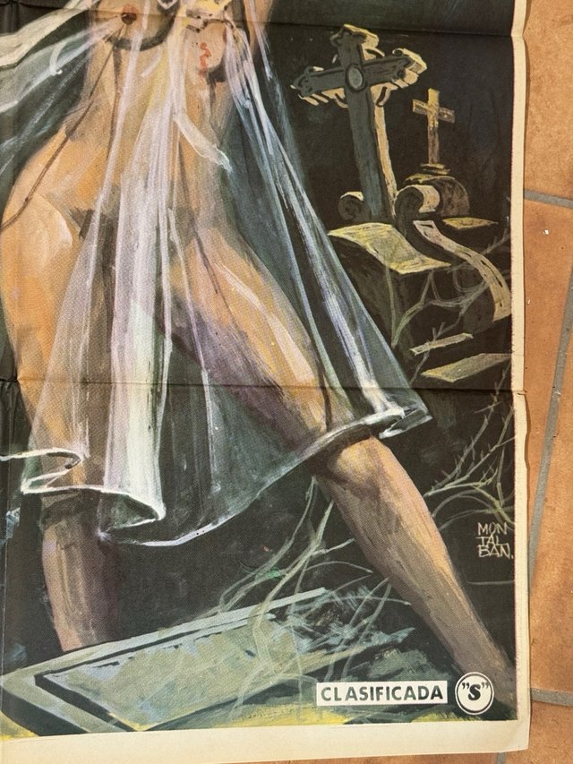 LAS HIJAS DE DRACULA POSTER ORIGINAL ESTRENO