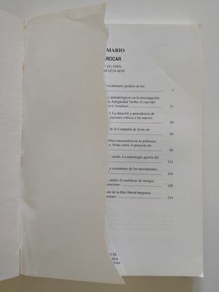 Libro Brocar, N° 19, 1995. Investigación Histórica