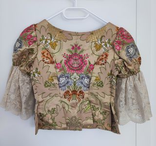 Cuerpo farol fallera espolín Lucía de Garin