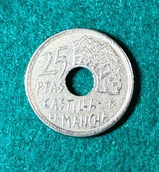 25 pesetas 1996 Castilla-La Mancha