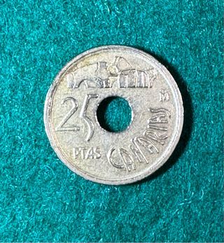 25 pesetas 1994 Canarias