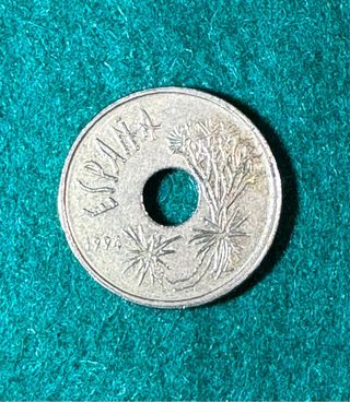 25 pesetas 1994 Canarias