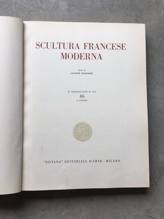 libro Scultura moderna francese 1963