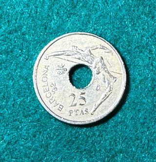 25 pesetas 1990 Barcelona
